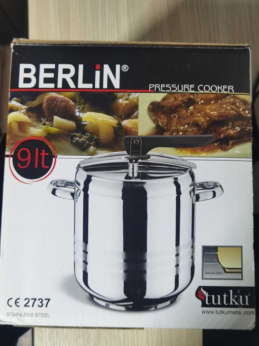 Oala sub Presiune Berlin 9 Litri Otel Inoxidabil Inox Noua Sigilata