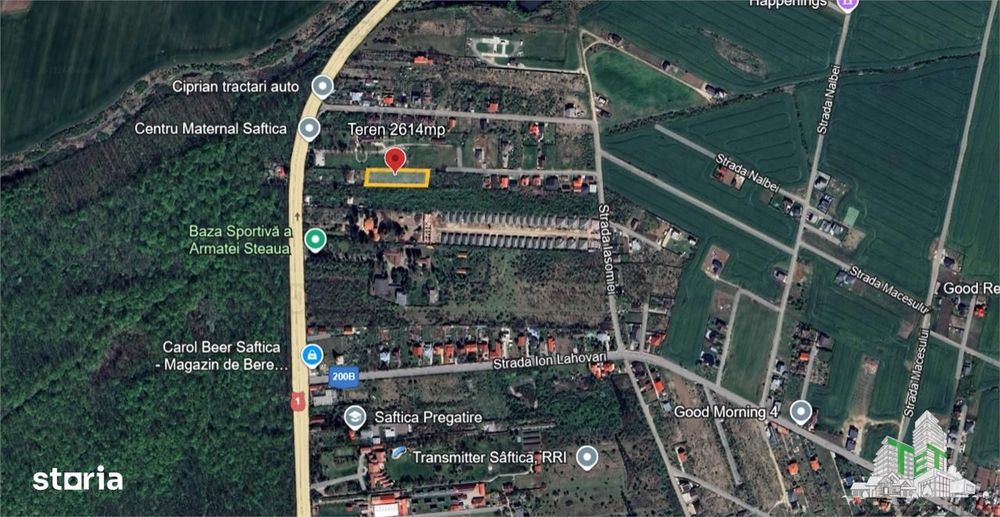 Teren intravilan Balotesti - Saftica 647mp