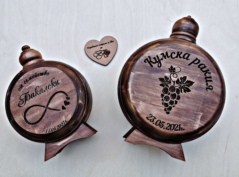 Дървена Бъклица с ваше послание.