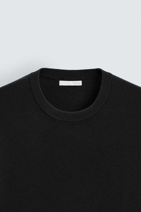 Футболка ZARA Man Relaxed fit knit T-shirt! Новая с бирками! Размер L