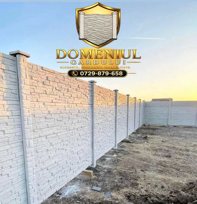 Gard din placi si Garduri de beton
