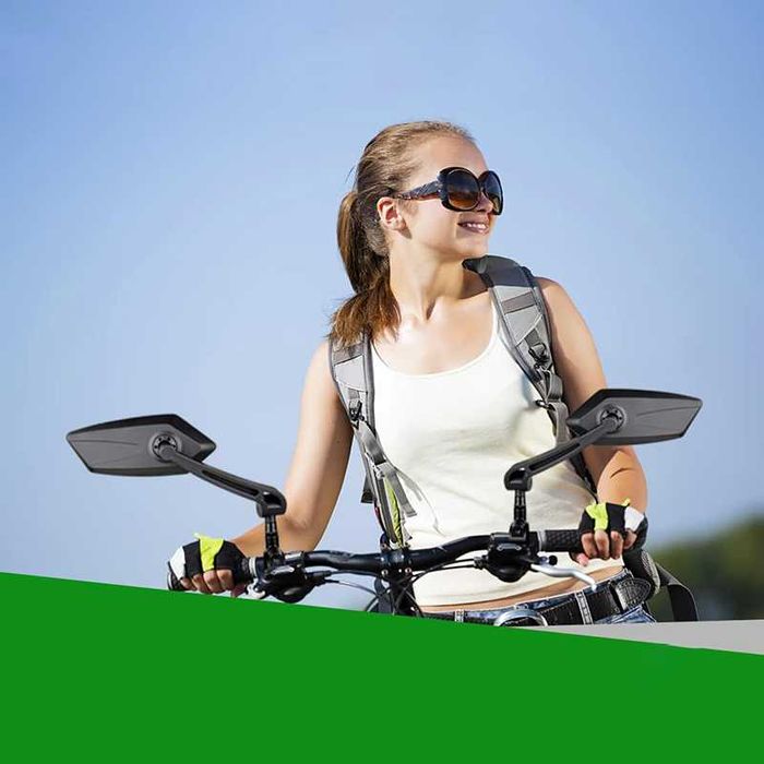 Луксозен комплект странични огледала за велосипед, 150 x 60мм, 360°