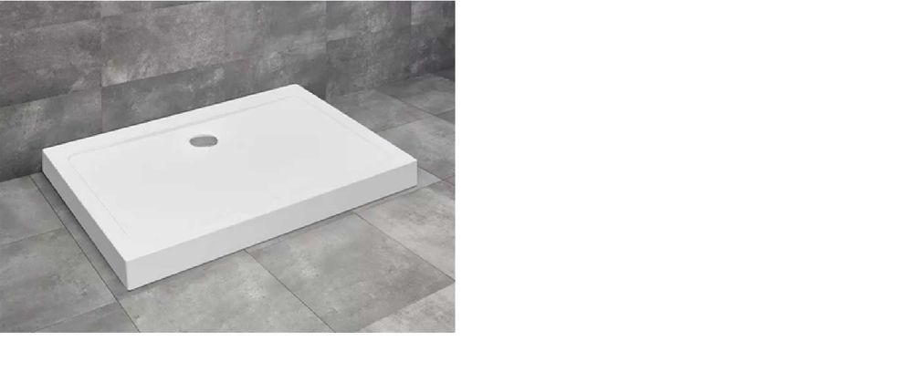 Cadita de Dus Acril 120x90x15 cm - Picioare Sustinere, Sifon Evacuare