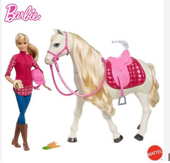 Кукла Barbie – Интерактивен кон с движения и звуци