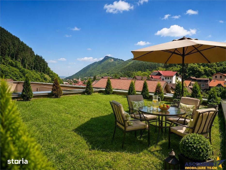 Micul Penthouse, terasa + gradina 50 mp, vedere spectaculoasa, Cetatea