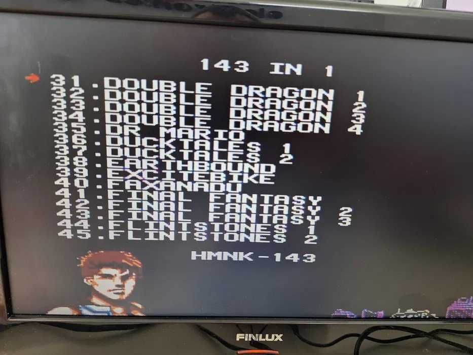 143 in 1, Caseta discheta clasica cu jocuri pentru consola TV, NES