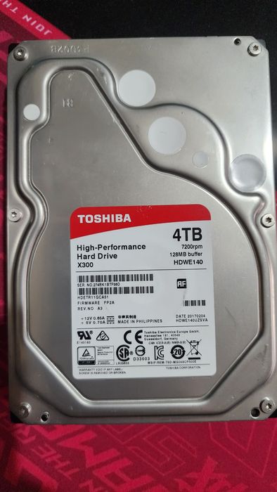 Hdd 4tb toshiba x300