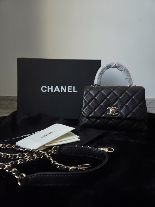 Chanel Mini Coco Handle Bag Gold Hardware