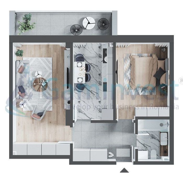 Gaminvest-Apartament in bloc nou zona Calea Aradului,Oradea V3310D — fotografia 3