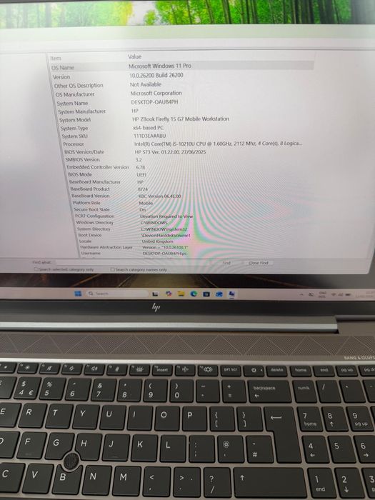 Vand HP Zbook Firefly G7 mobile workspace -2400ron