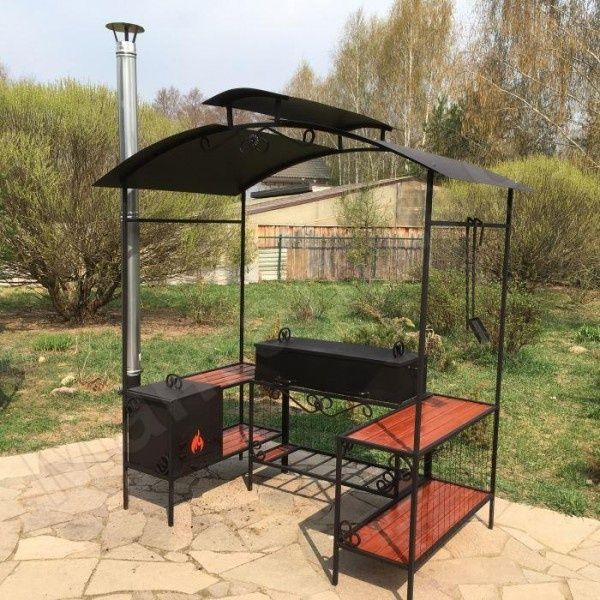 Мангал с навесом