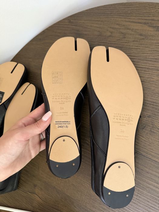 Maison Margiela tabi flats balerini din piele naturala