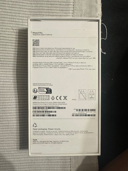 Iphone 17 pro 256gb Отличен!