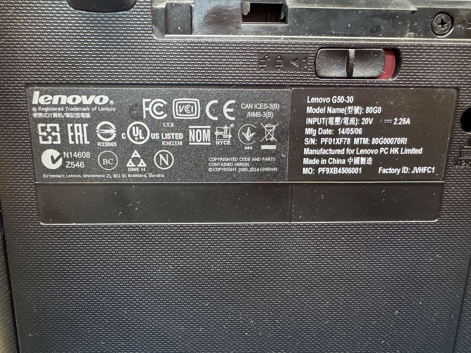 Laptop Lenovo G50-30