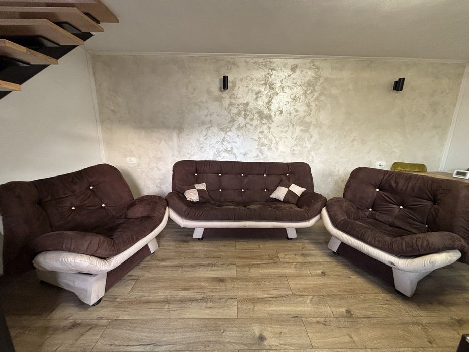 Set canapea+fotolii extensibile