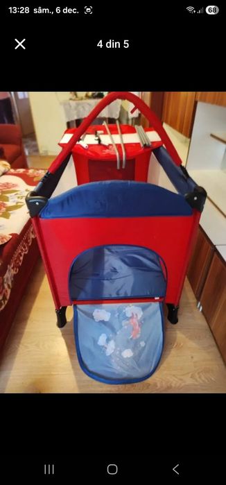 Vând pătuț de copii nou preț 230 lei