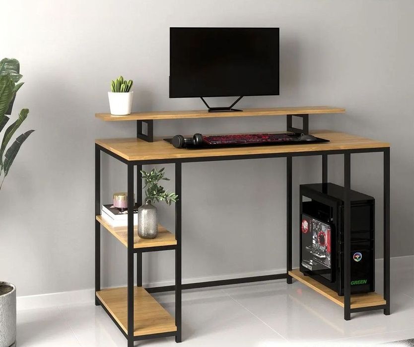 Лофт стол полкали ( компютерний стол )