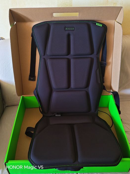 Perna cu feedback Razer Freyja Haptic Gaming Seat, HyperSpeed Wireless, Bluetooth (Black)