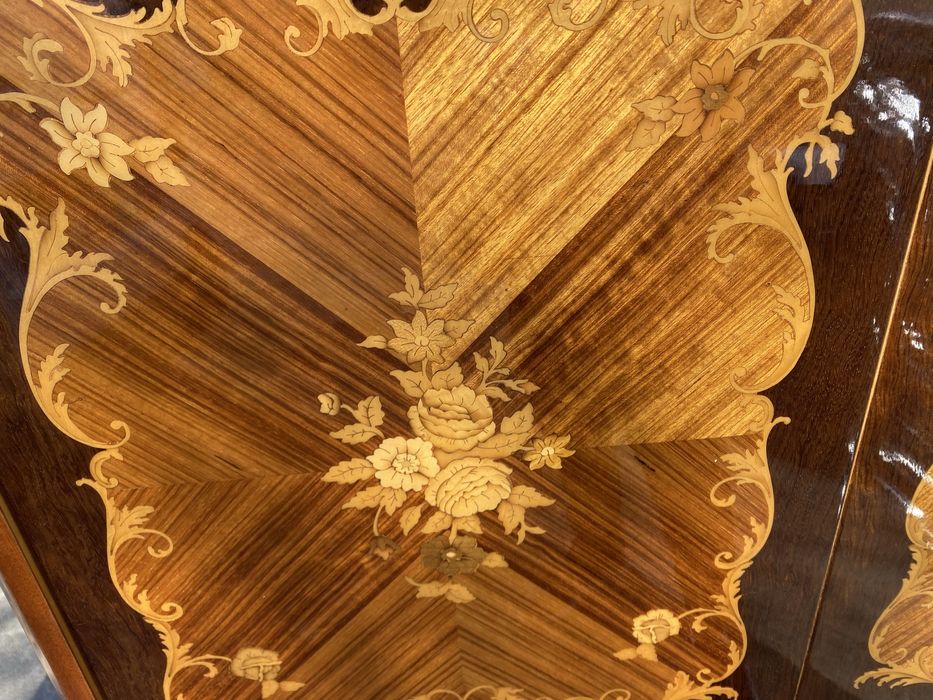 Винтидж шкаф интарзия Louis XV стил Франция 1930