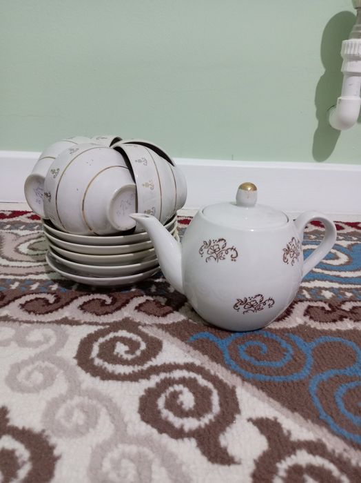 Чайник чашки блюдца набор