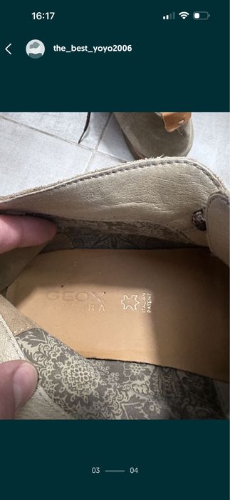Ghete piele Geox