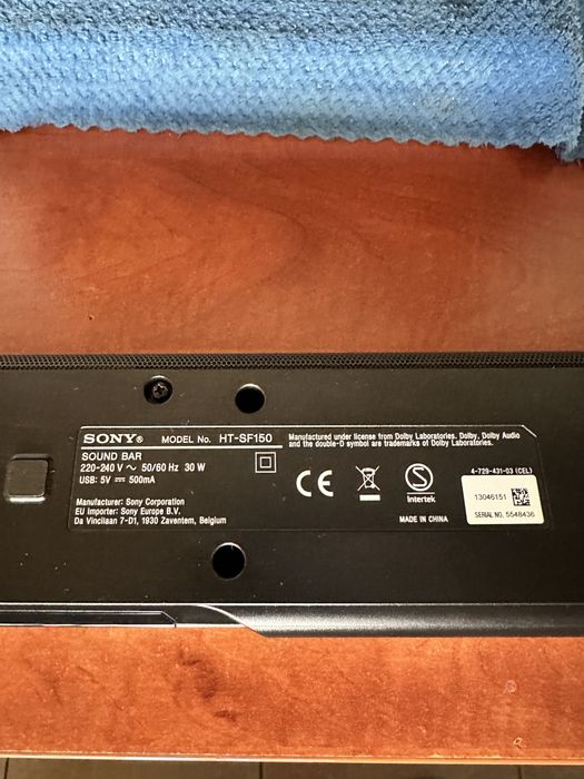Soundbar Sony HT-SF150, 2.0, Bluetooth, Negru