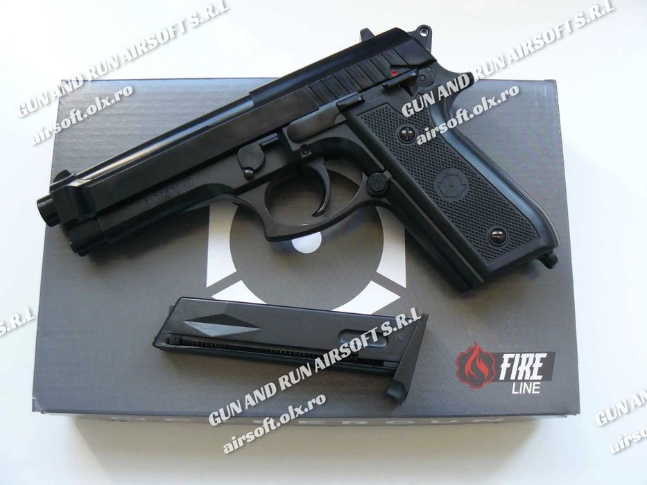 Pistol Airsoft Beretta ~ (ARC PUTERNIC MODIFICAT) Full Metal Airsoft