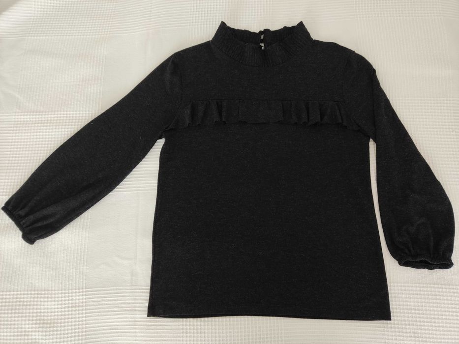 Блузи с дълъг ръкав от лен, памук и коприна