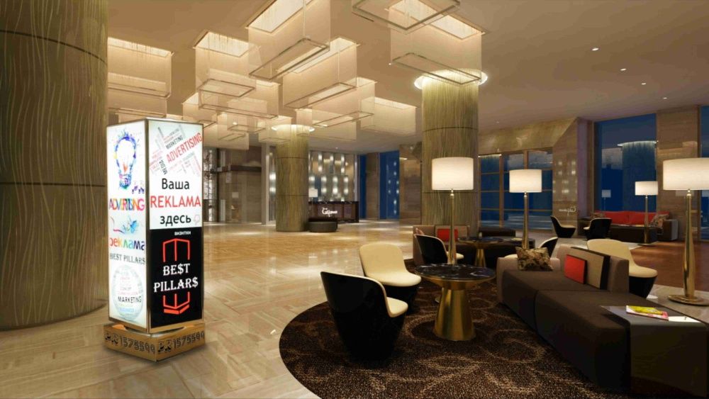 Уникальная рекламная конструкция Пилларс