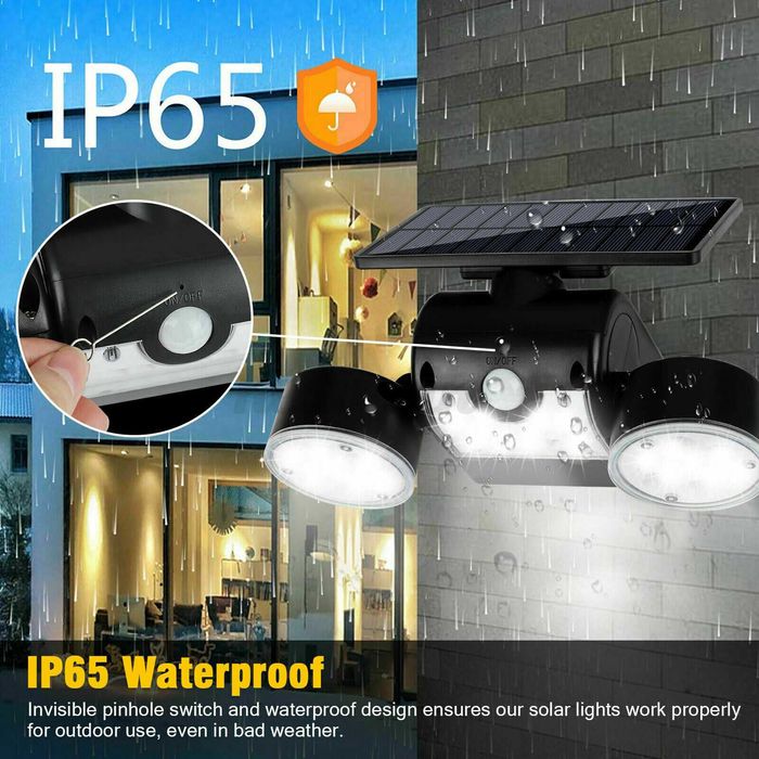 Lampa solara 30 Leduri + senzor miscare. Noua