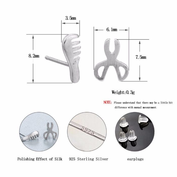 Обеци сребърно покритие