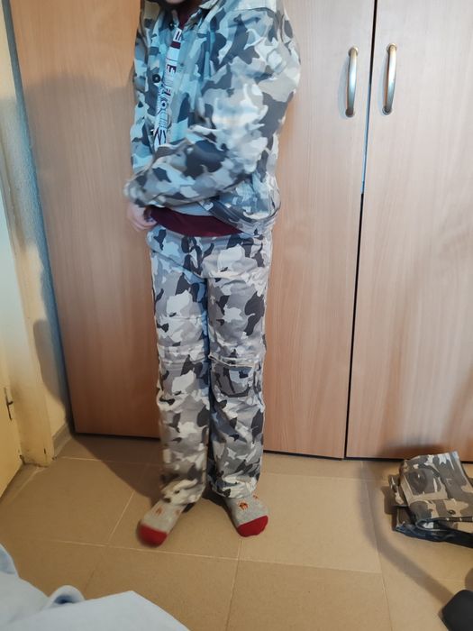 Costum soldati vanatoare camuflaj padure drumetie copii