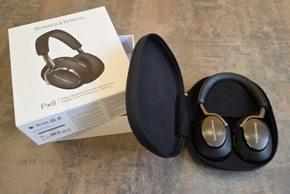 Căști HiFi Bowers & Wilkins Px8 Anulare Zgomot Fidelitate Maxima Bluetooth aptXHD Negre