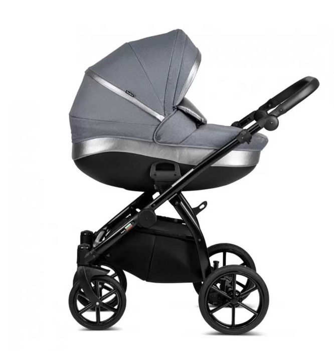 Бебешка количка Buba Zaza 3в1, Dark Grey