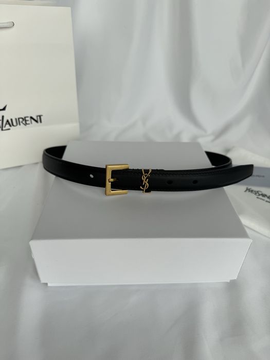 Curea ysl yves saint laurent piele naturala slim
