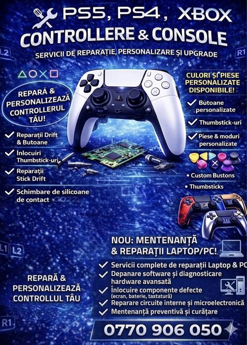 Reparatii Controllere/PC/Console/Laptop-uri
