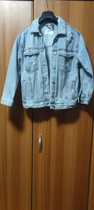 Vand geaca denim / blugi copii ZARA -  134 cm