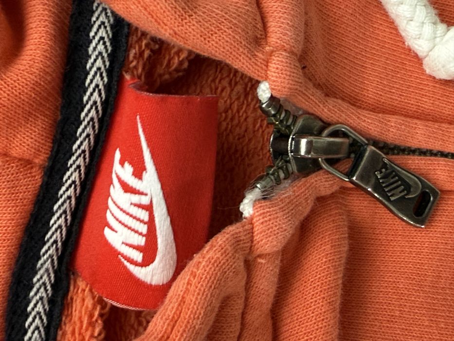 Hanorac NIKE cu Fermoar si Gluga Roz Piersica | Marime S