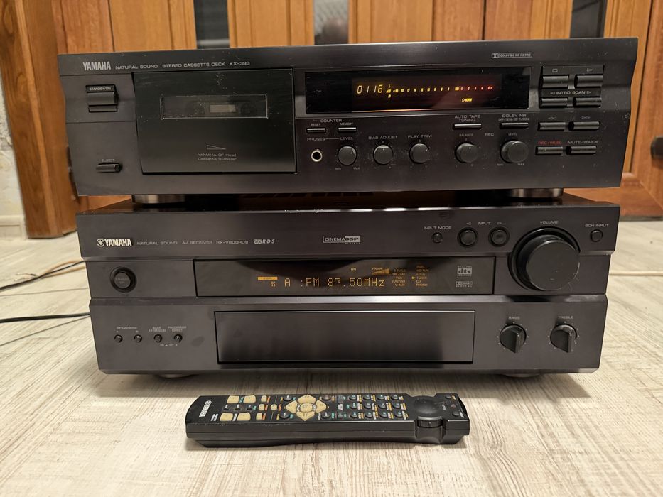 Linie Amplificator Yamaha RX V800 RDS si deck casetofon KX 393