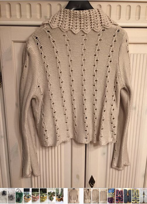 Кофта вязаная болеро