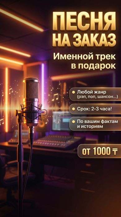 Именной трек на заказ / Персональная песня под ключ