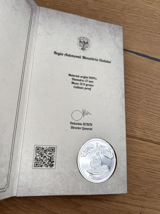 3 monede 1 uncie - Craciun, religioase, nedatate. Ideal cadou!