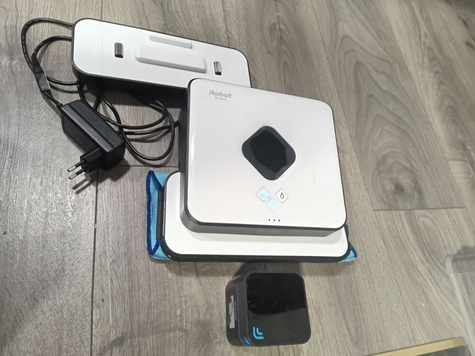 Mop robot iRobot Braava 390 Turbo, Panze Microfibra, Mod mop, Pro-Clea
