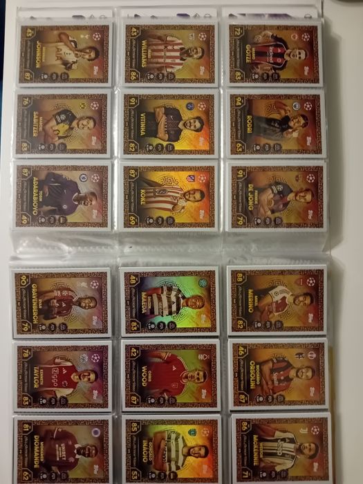 Продавам Match attax 25 26 нови карти