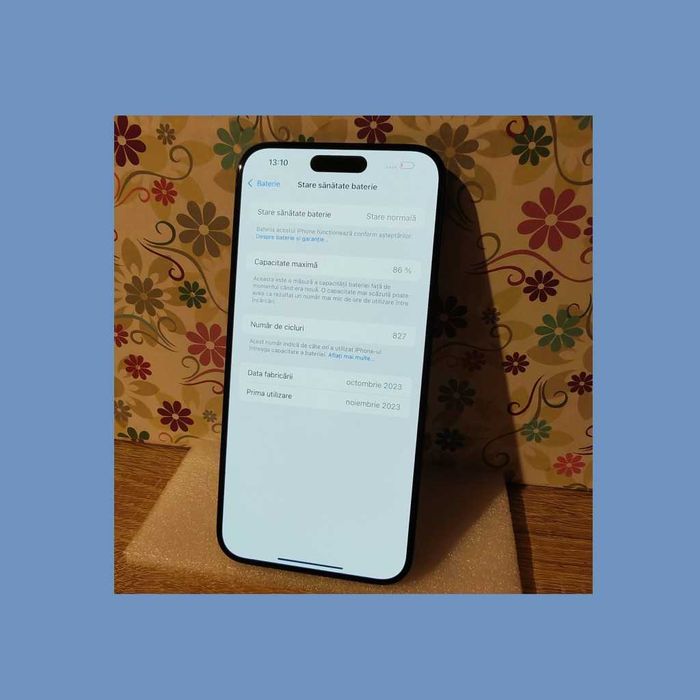 Telefon Apple iPhone 15 PRO MAX 256GB Blue Titanium - ca nou