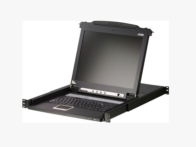 KVM-переключатель Коммутатор KVM/LCD PS2 VGA 17"8PORT CL1008M-ATA-RG A