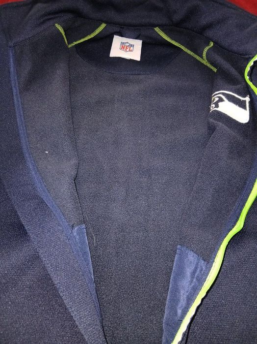 Из США, стильная утеплённая кофта на молнии, бренда Seattle Seahawks.