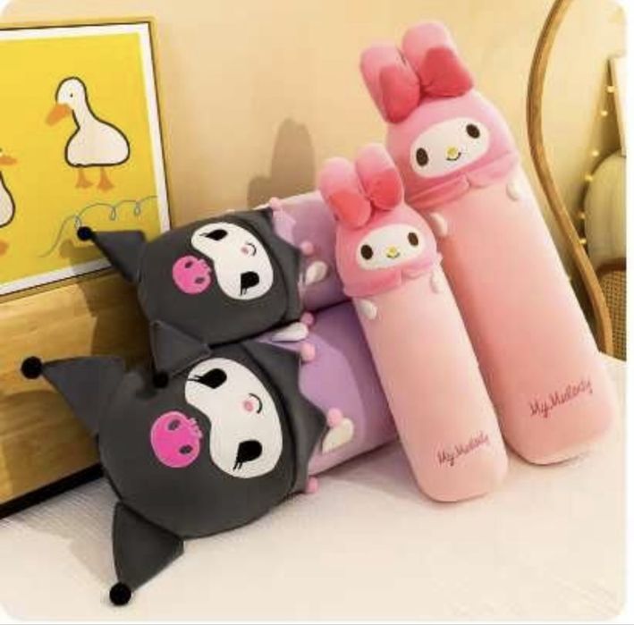 Плюшена играчка възглавница Hello Kitty Kuromi, 60см, Кити играчка