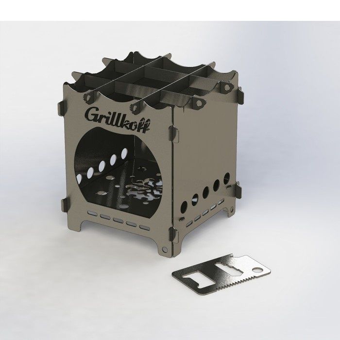 Печка щепочница походная