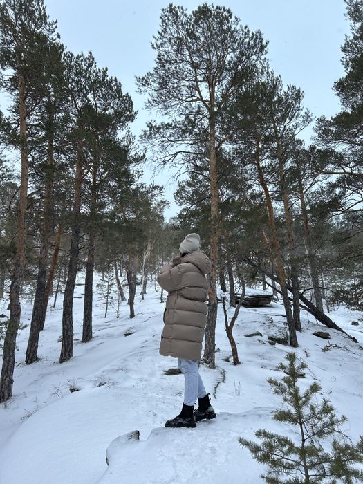 Женский пуховик зима